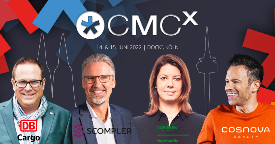 🎙️ Vorwerk, DB Cargo, Scompler, cosnova – weitere Top-Speaker:innen auf der CMCX 2022